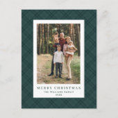 フォトレトロクリスマスプレッドグリーティングホリデー ポストカード (正面)