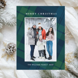 フォトレトロクリスマスプレッドグリーティングホリデー ポストカード