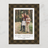 フォトレトロクリスマスプレッドグリーティングホリデー ポストカード (正面)