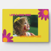 フォトレトロピンク&オレンジラブ&グッドビーブ フォトプラーク (正面)