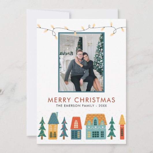 フォトレトロメリークリスマスカード シーズンカード (正面)