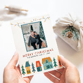 フォトレトロメリークリスマスカード シーズンカード
