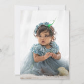 フォトレトロGroovy 70をテーマにした第1の誕生日 招待状 (裏面)