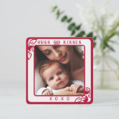 フォトレパーソナライズされたッドフローラハグとキスXOXO (スタンド正面)
