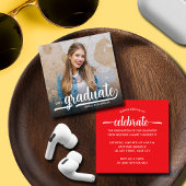 フォトレモダンッド卒業パーティー エンクロージャーカード