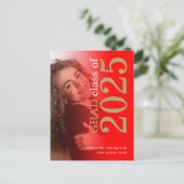 フォトレモダンッド金ゴールド2023卒業 案内ポストカード (スタンド正面)