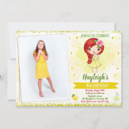 フォトレモンの招待レモネードスタンドの招待 招待状