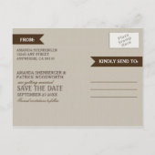 フォトレースウッドメイソンJAR日付はがきを保存 案内ポストカード (裏面)