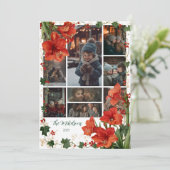 フォトレ素朴ッドアマリリスのクリスマス シーズンカード (スタンド正面)