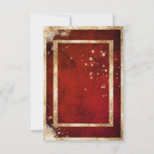 フォトレ素朴ッド金ゴールドフラット セーブザデート (裏面)