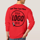 フォトロお気に入りのゴ画像のアップロード文字カスタム Tシャツ (裏面)