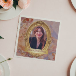 フォトロコソフトルネッサンス金ゴールドブライダルシャワー スタンダードカクテルナプキン