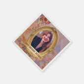 フォトロコソフトルネッサンス金ゴールド誕生会 スタンダードカクテルナプキン (角)