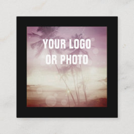 フォトロゴのインターネットアイコン スクエア名刺