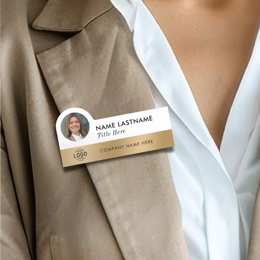 フォトロゴのタイトルお洒落フェイク金ゴールドスタイリッシュ 名札