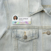 フォトロゴのタイトルフェイクホログラフィスタイリッシュー 名札 (インサイチュ)