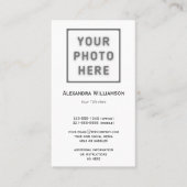 フォトロゴテンプレートプレーン両面縦型 名刺 (正面)