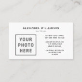 フォトロゴテンプレート水平（前面と背面） 名刺 (正面)