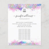 フォトロゴプロモーションウォーターカラーホログリッター チラシ (裏面)