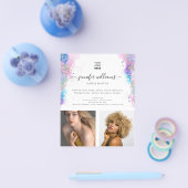 フォトロゴプロモーションウォーターカラーホログリッター チラシ (シングル)