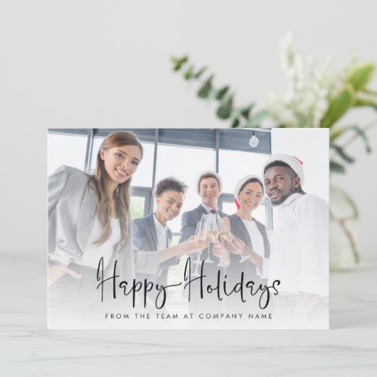 フォトロゴ会社QRコード2026カレンダークリスマス シーズンカード (スタンド正面)