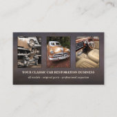 フォトロゴQRコードクラシック車 名刺 (正面)