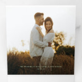 フォトロマンチックグリーン結婚式 プログラムの追加 三つ折りプログラム (内部最初)