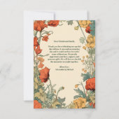 フォトロマンチック結婚アールヌーボー サンキューカード (裏面)