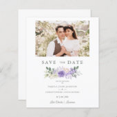 フォトロマンティックパープルシェーズバラ結婚リースズ  (正面/裏面)