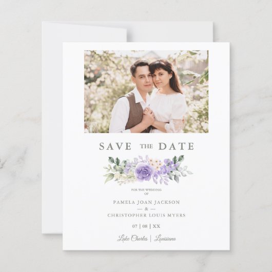 フォトロマンティックパープルシェーズバラ結婚リースズ  (正面)