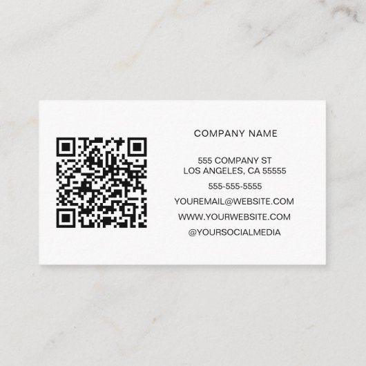 フォトロミニマルゴパーソナライズされたの名刺 名刺 (裏面)