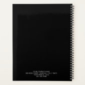 フォトロモダンゴのミニマルなブラックビジネス プランナー手帳 (裏面)