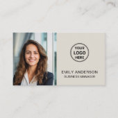 フォトロモダンミニマルゴQRプロフェッショナル 名刺 (正面)