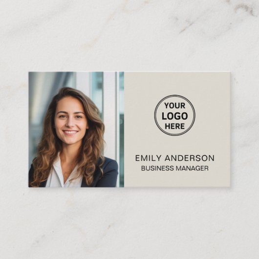 フォトロモダンミニマルゴQRプロフェッショナル 名刺 (正面)