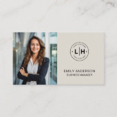 フォトロモダンミニマルゴQR 名刺 (正面)