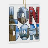 フォトロンドパーソナライズされたンヨーロッパシティタイポグラフィ セラミックオーナメント (右)