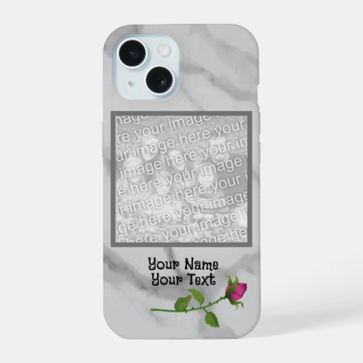 フォトローズバッド iPhone 15ケース (裏面)