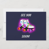 フォトローラー誕生日の招待ガールパーティー招待状 招待状 (裏面)