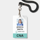 フォトロールIDバッジ バッジ (Front with Lanyard)