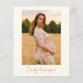 フォトワイルドフラワーベビーイン開花ベビーシャワー チラシ (裏面)