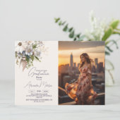 フォトワイルドフラワーボホガーデン卒業 招待状 (スタンド正面)