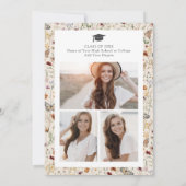 フォトワイルドフラワー卒業パーティー 招待状 (裏面)