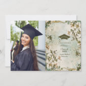 フォトワイルドフラワー開花卒業パーティー 案内状 (正面)