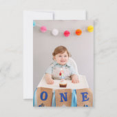 フォトワイルドワンジャングルサファリアニマルズボーイ1st サンキューカード (裏面)