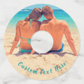 フォトワイングラスラベルとカスタム文字 ワイングラスタグ (正面)