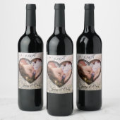 フォトワパーソナライズされたインボトルラベル ワインラベル (ボトル)