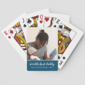 フォトワパーソナライズされたー最高のズの父親の日 トランプ (裏面)