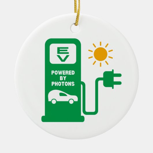 フォトン駆動EVオーナメント セラミックオーナメント (正面)
