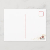 フォトヴィンテパーソナライズされたージクリスマスバルブホリデー ポストカード (裏面)