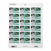 フォトヴィンテージアールデコ宛先バードパターン ラベル (フルシート)